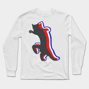 American Black Meme Cat Long Sleeve T-Shirt